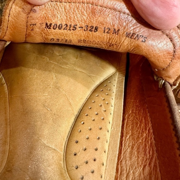 TOMMY BAHAMA, BROOKS BAY, MENS, LEATHER WEAVE LOAFER IN CARAMEL BROWN. SIZE 12M - Picture 8 of 9